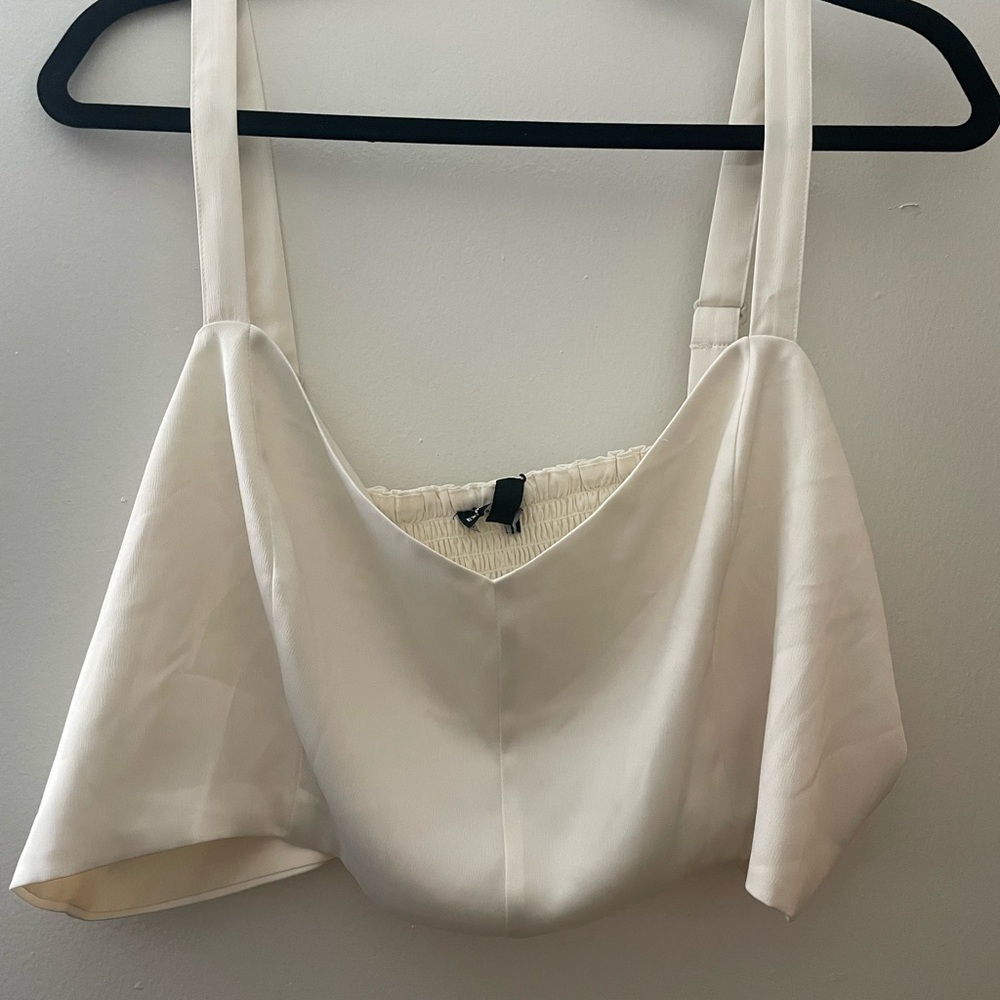 Express X Rachel Zoe Cream Women's Crop Top